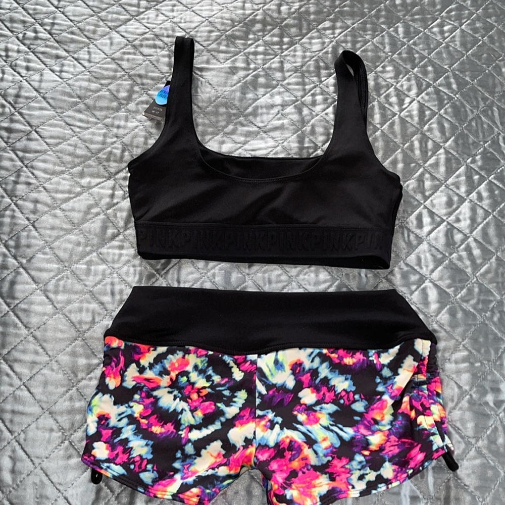 PINK BY V S GYM TO SWIM SPORTS SET NWT - Picture 2 of 9